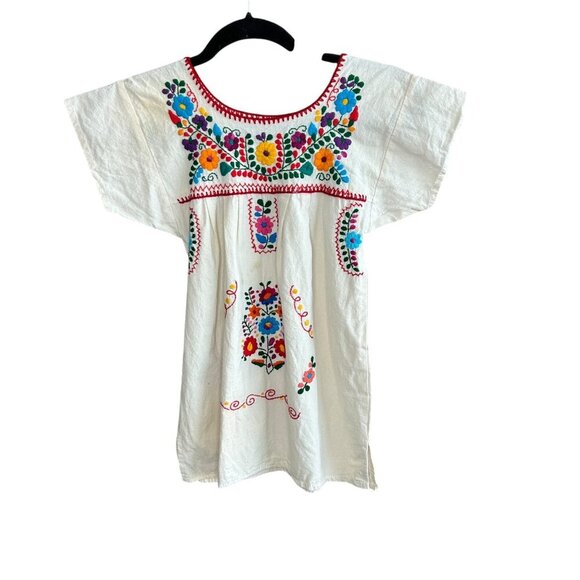 Gabriela Ramirez Vintage Girls Embroidered Ethnic Dress Size 4 - Picture 1 of 10